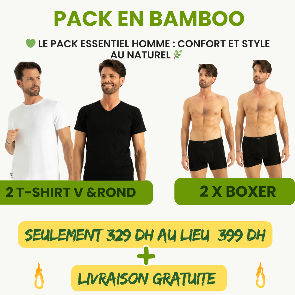 Pack Homme luxe 3 Wearbamboo