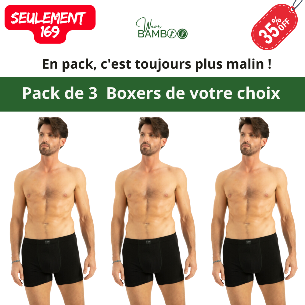 Pack 3 Boxers Wearbamboo