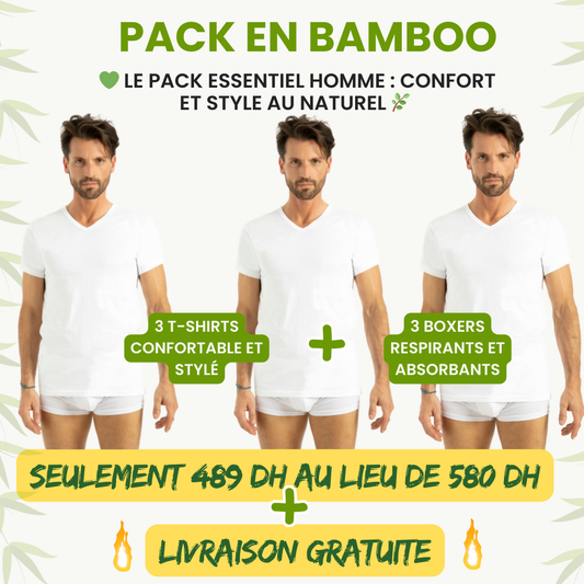 Pack Homme Essentiel en Bambou Wearbamboo