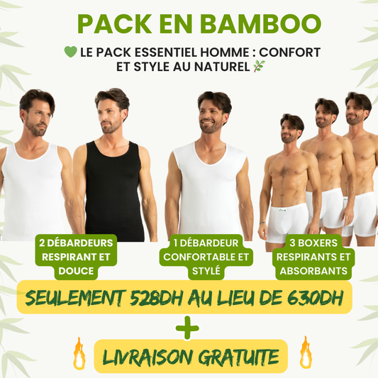 Pack Homme Essentiel en Bambou Wearbamboo