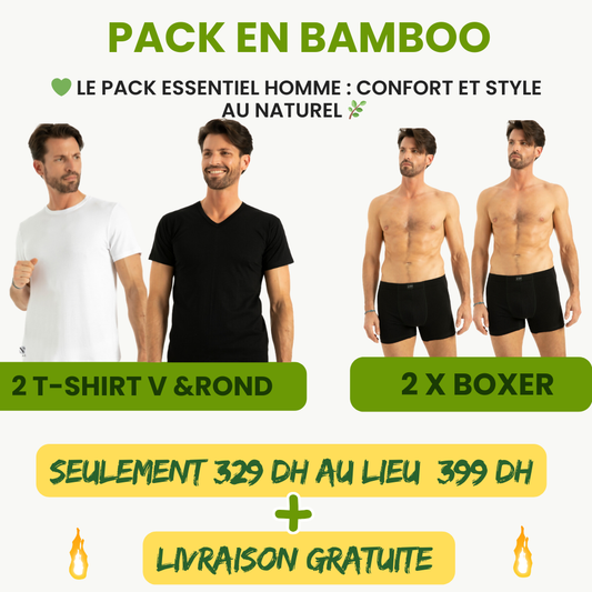 Pack Homme luxe 3 Wearbamboo