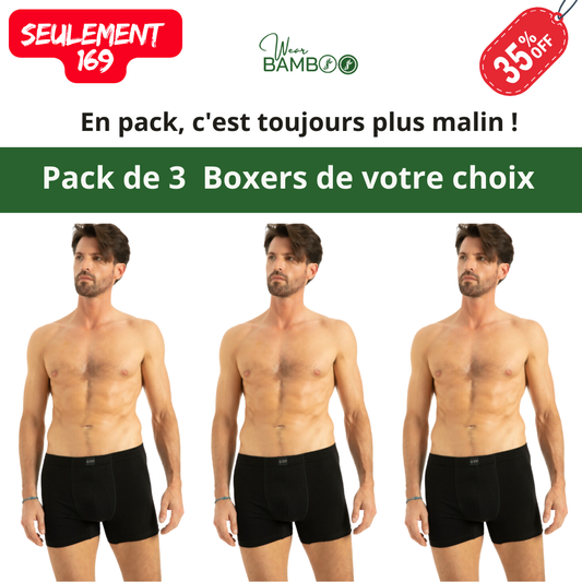 Pack 3 Boxers Wearbamboo