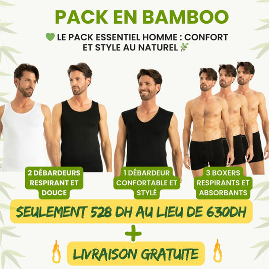 Pack Homme Essentiel en Bambou Wearbamboo